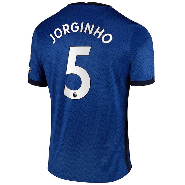 Camiseta Chelsea NO.5 Jorginho Primera Equipación 2020-2021 Azul